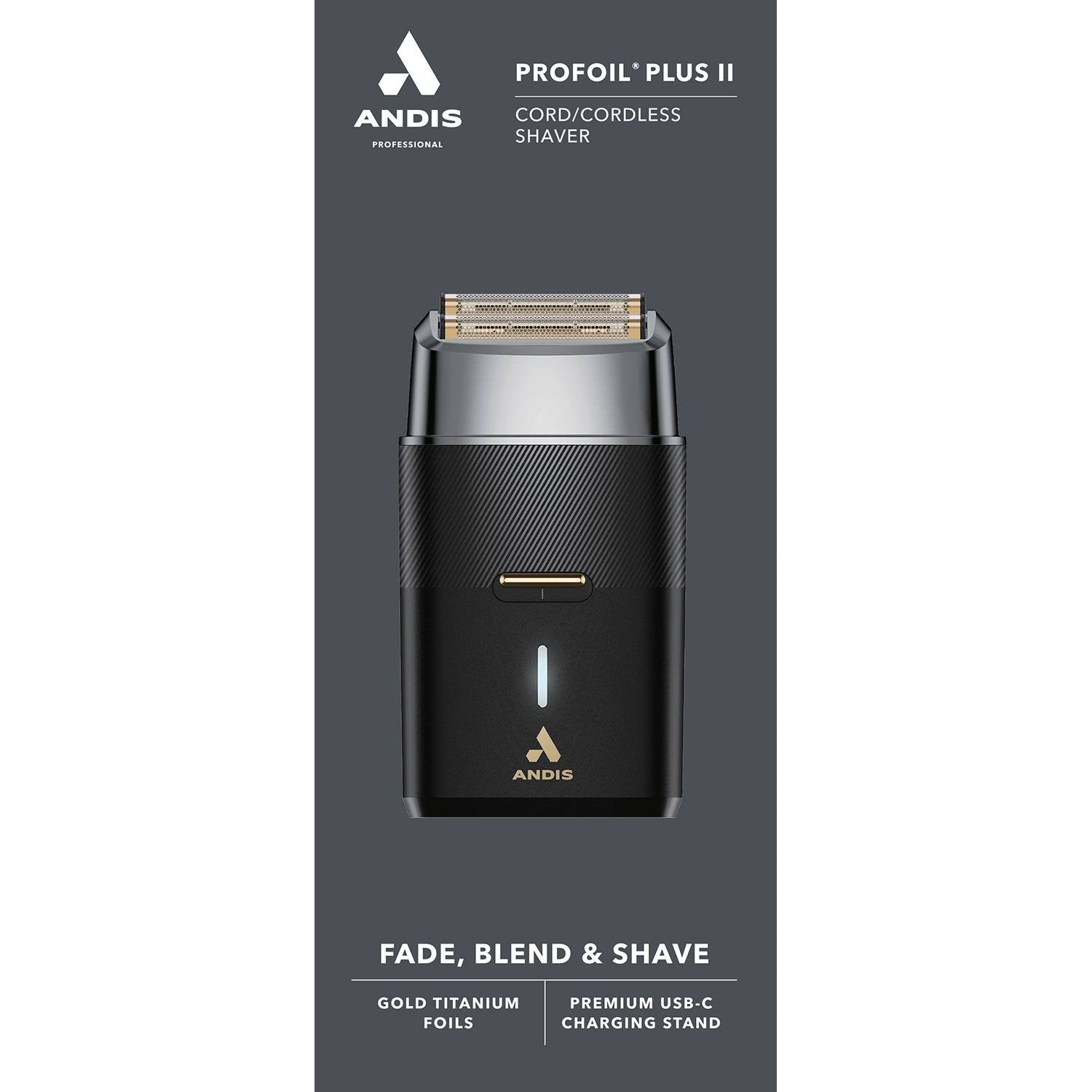 ANDIS SHAVER TS-3 PROFOIL PLUS II BLK CH