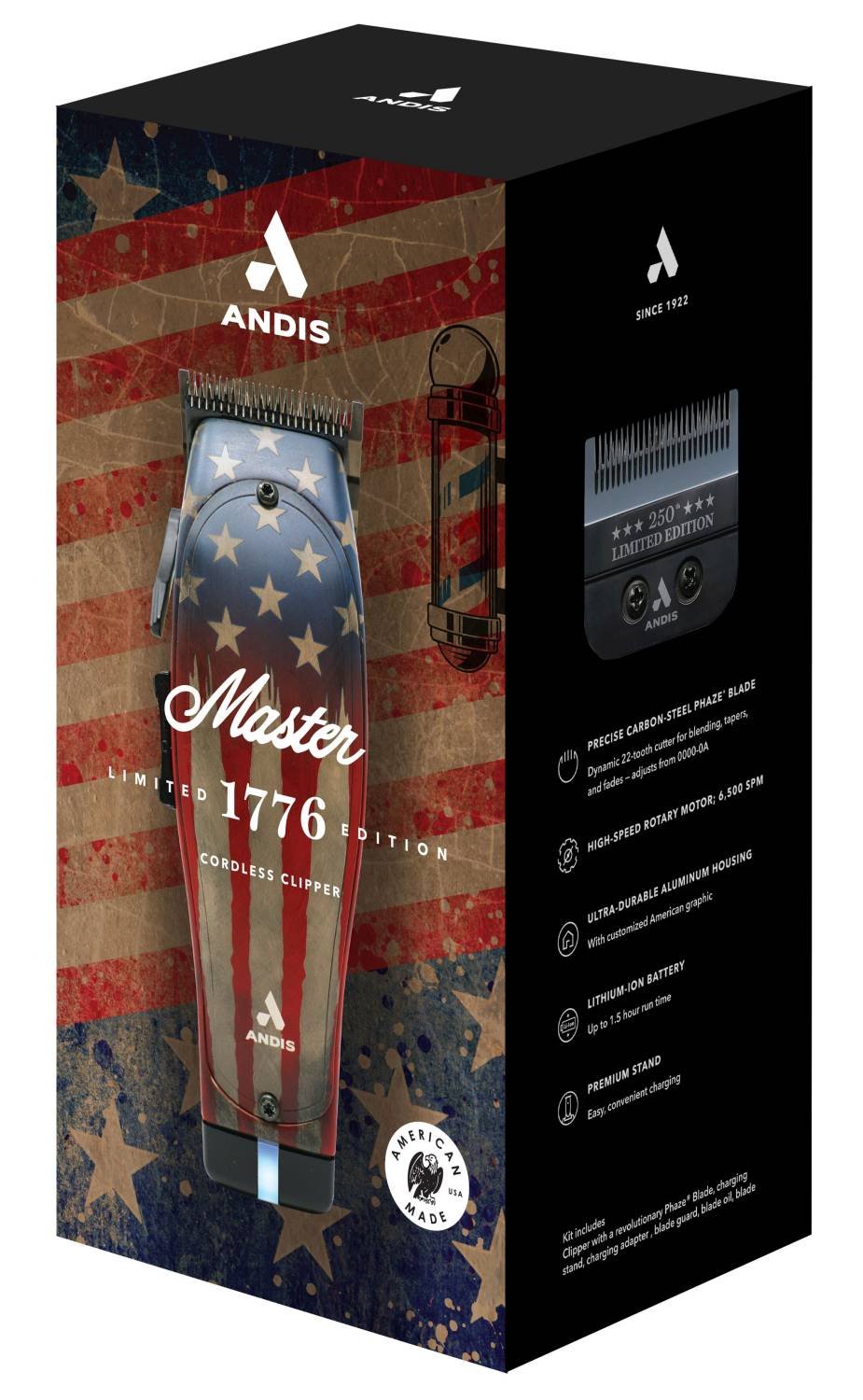 ANDIS CLIPPER MASTER CORDLESS 250TH ANIV