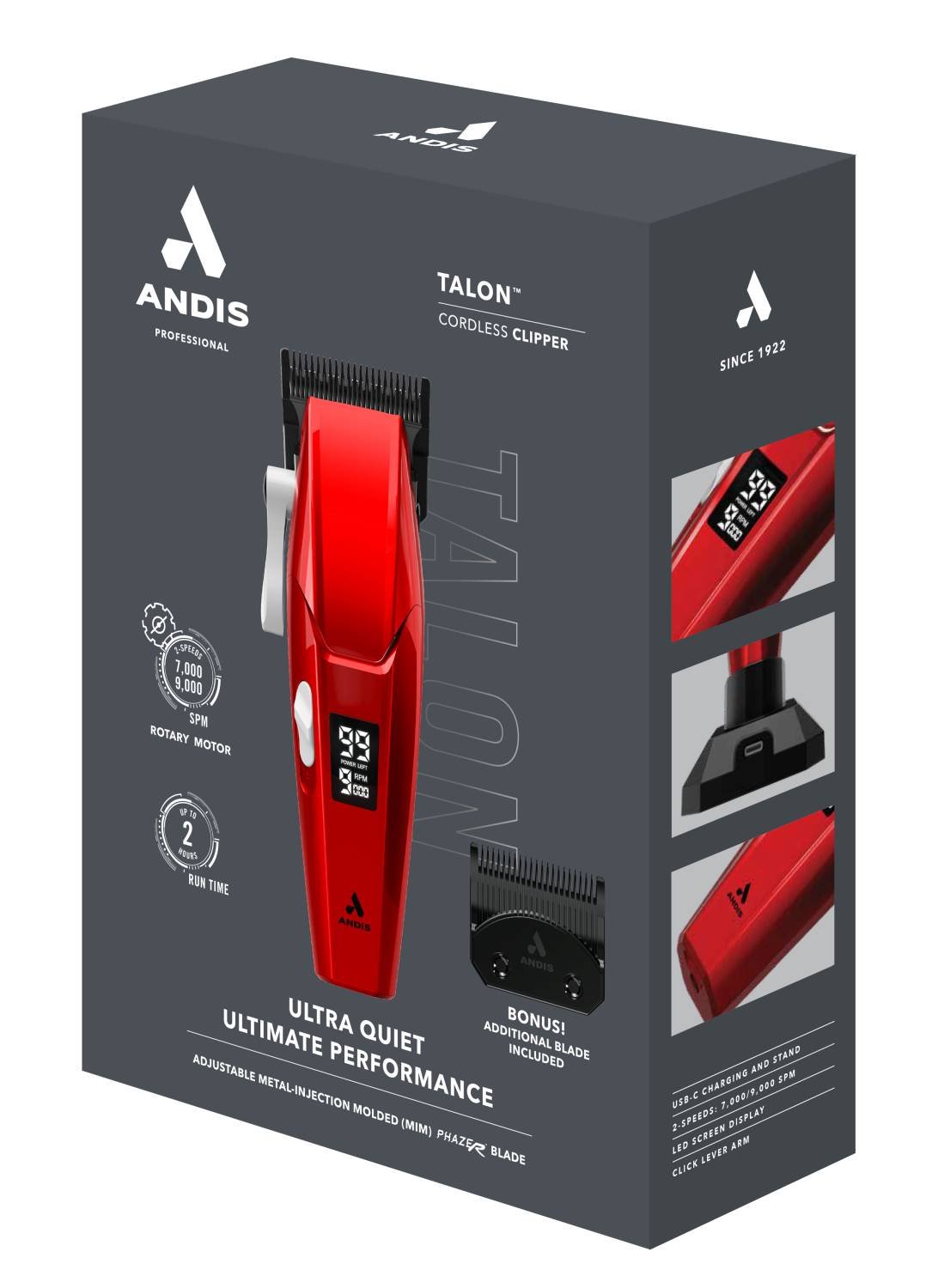 ANDIS CLIPPER TALON RED