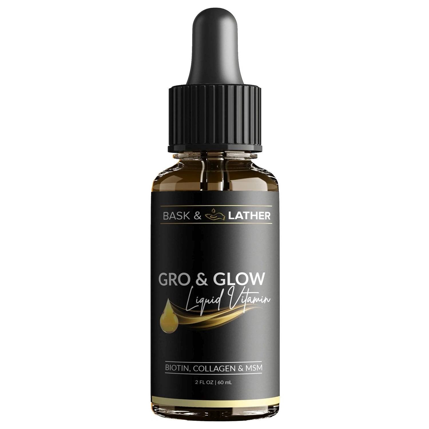 BASK&LATHER GRO&GLOW LIQUID VITAMINS