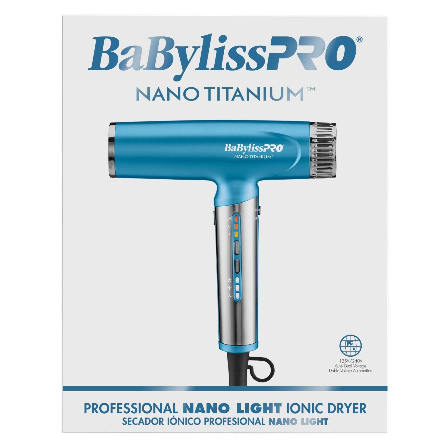 BABYLISS N/T DRYER NANO LIGHT ION BLUE