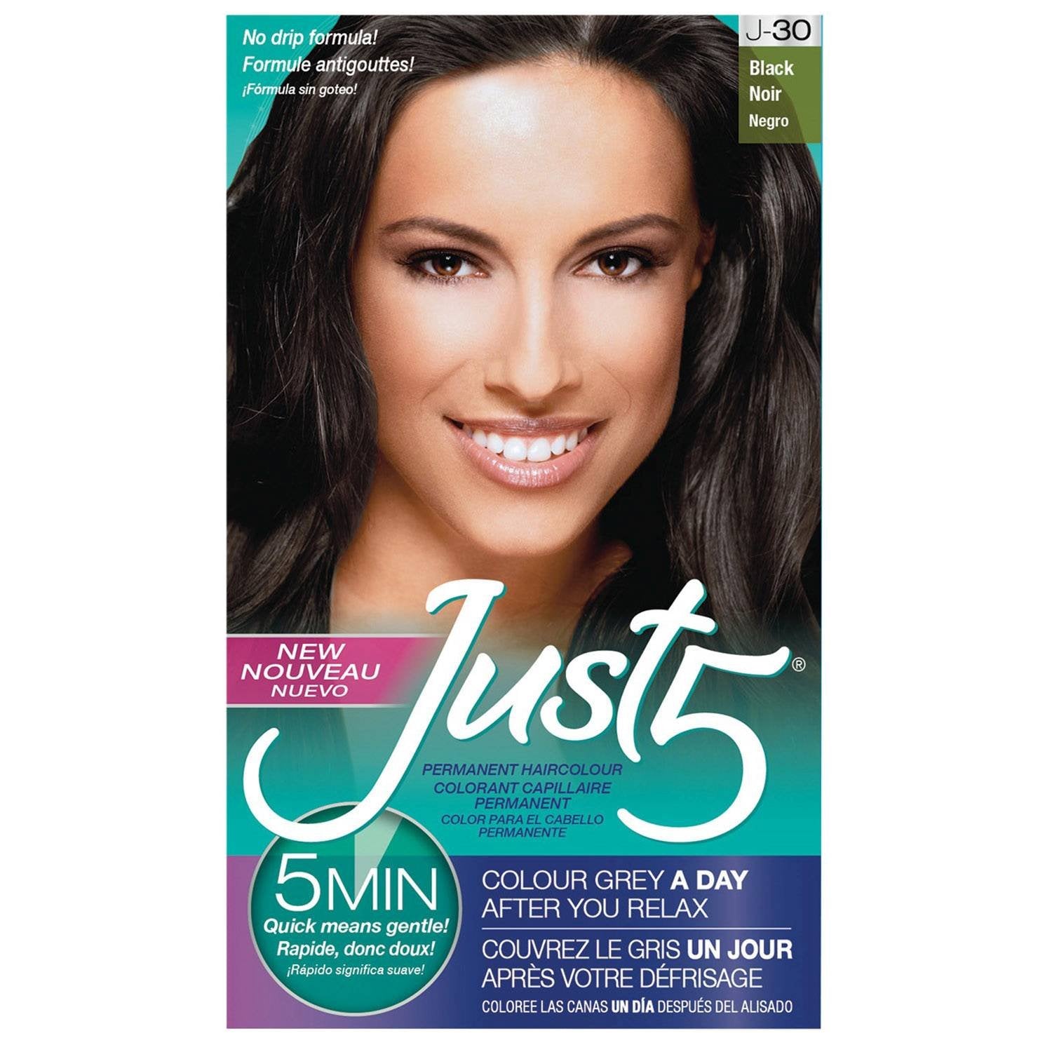 JUST 5 HAIR COLOR J-30 BLACK
