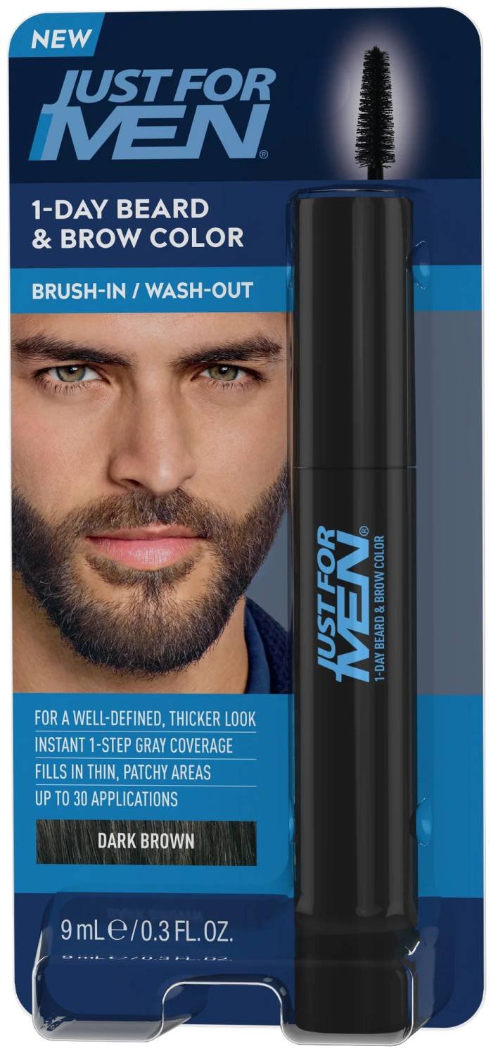JFMEN 1 DAY BEARD & BROW [DARK BROWN]