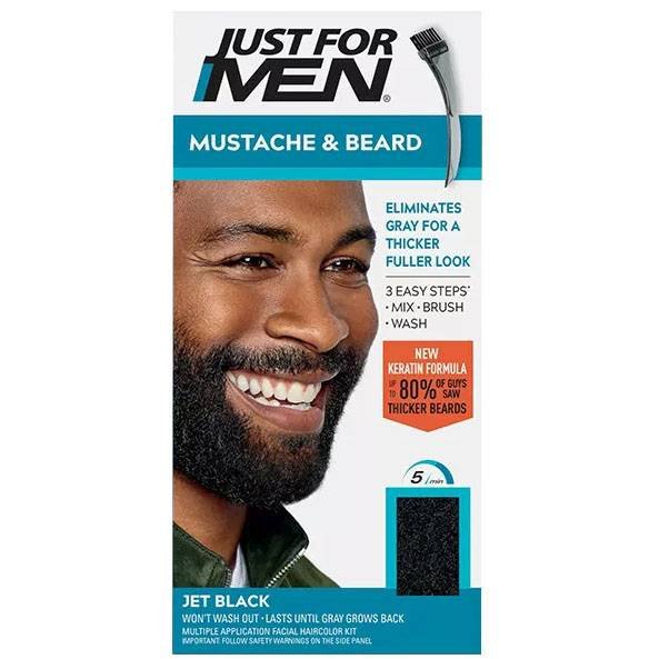 JFMEN MUSTACHE/BEARD M60 JET BLACK