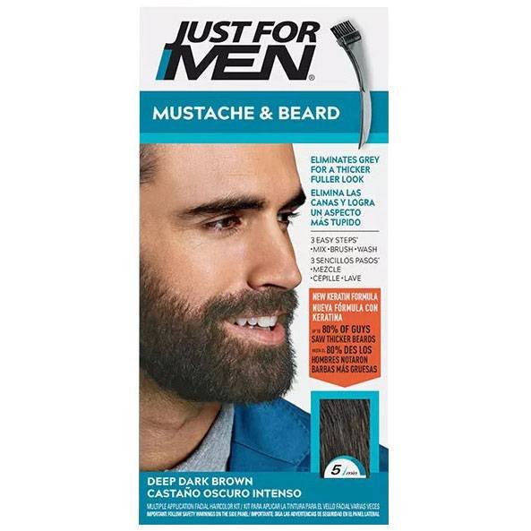 JFMEN MUSTACHE/BEARD M46 DEEP DARK BROWN