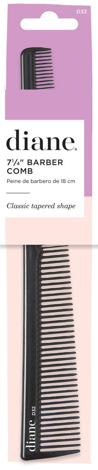 DIANE BLACK 7.25IN BARBER COMB