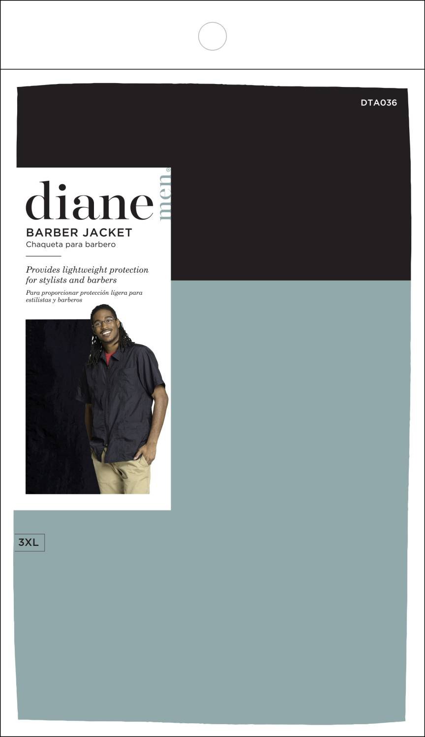DIANE BLACK ZIPPERED PRO JACKET [3XL]