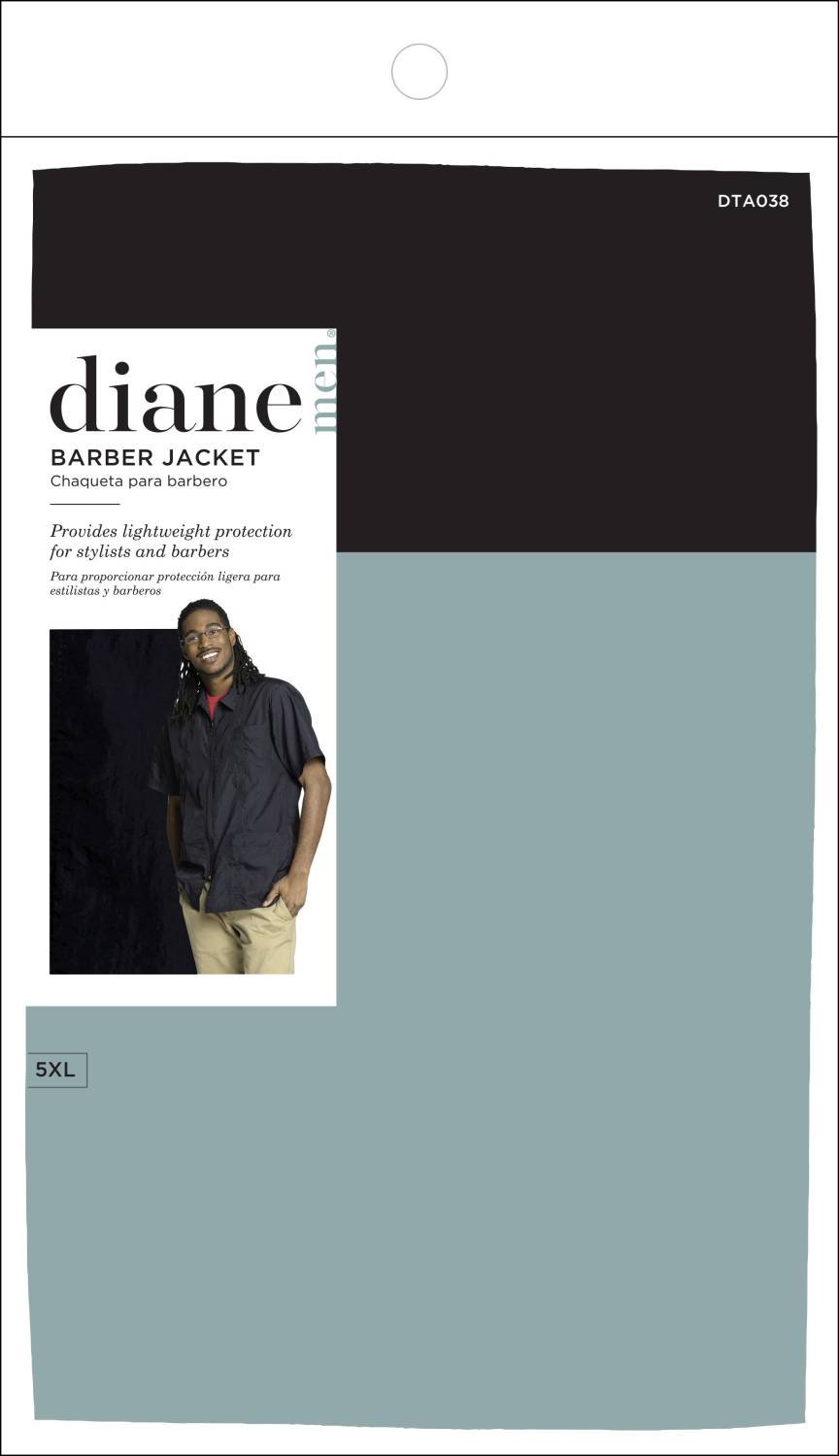 DIANE BLACK ZIPPERED PRO JACKET [5XL]