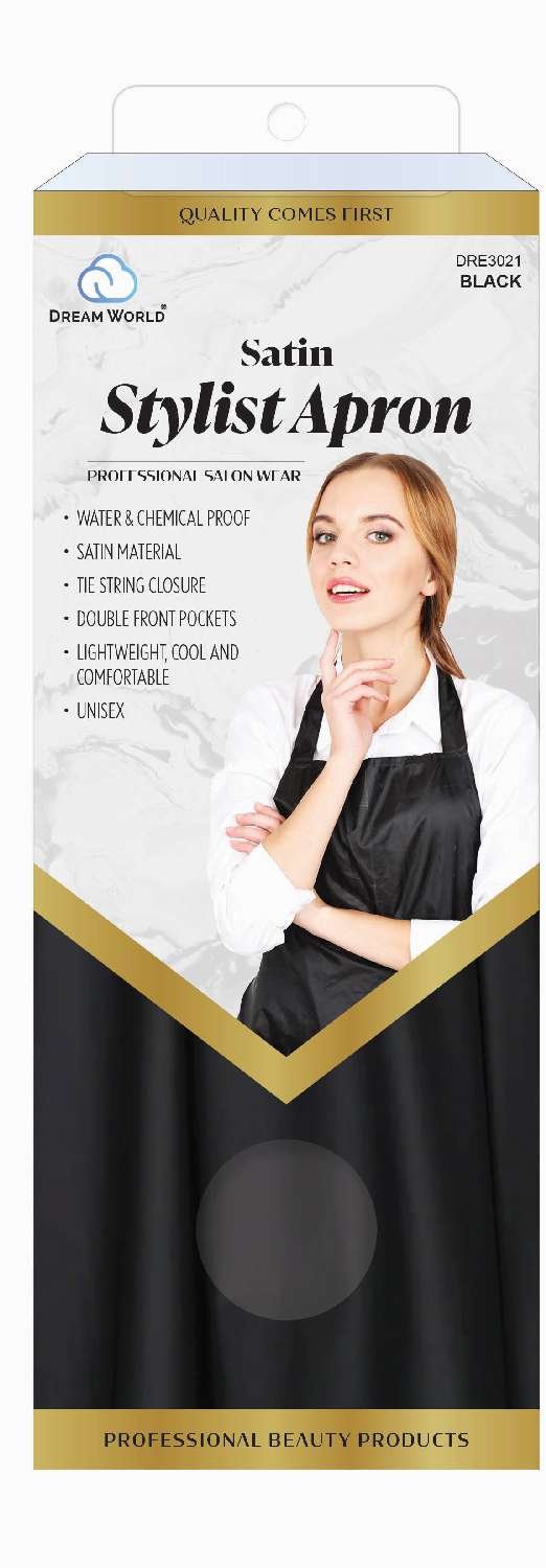 DREAM S/W-STYLIST APRON SATIN BLACK