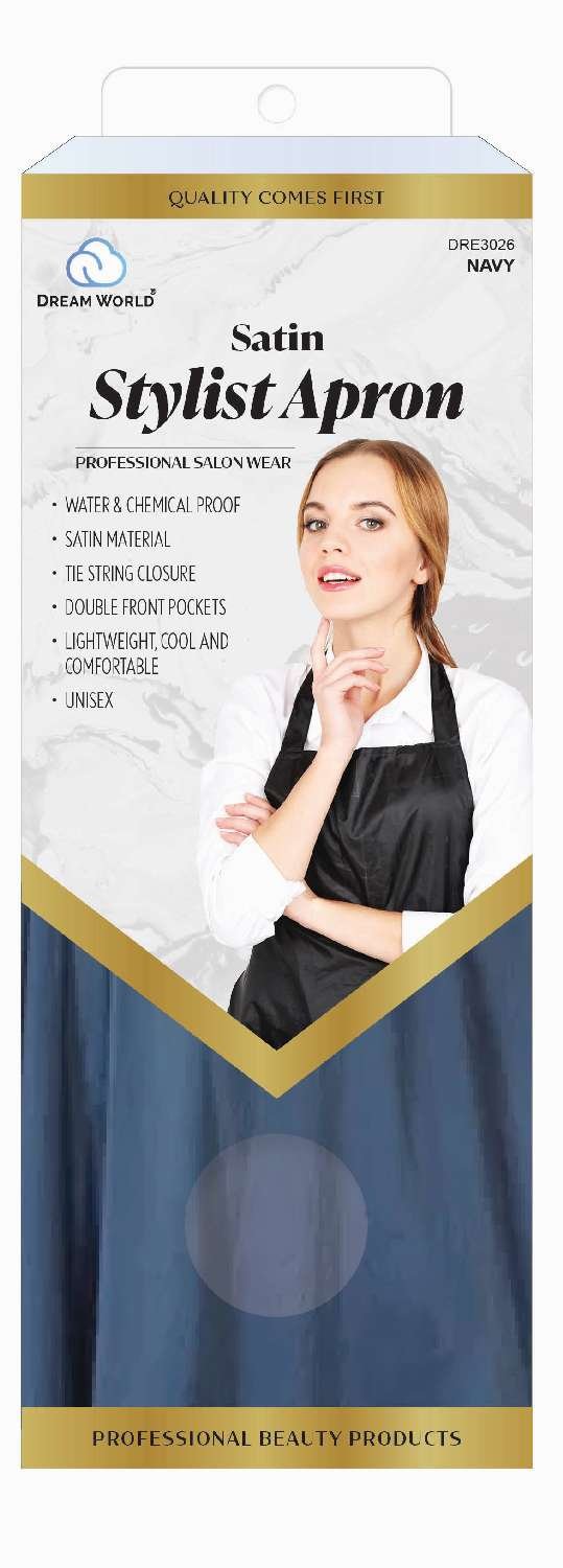 DREAM S/W-STYLIST APRON SATIN NAVY