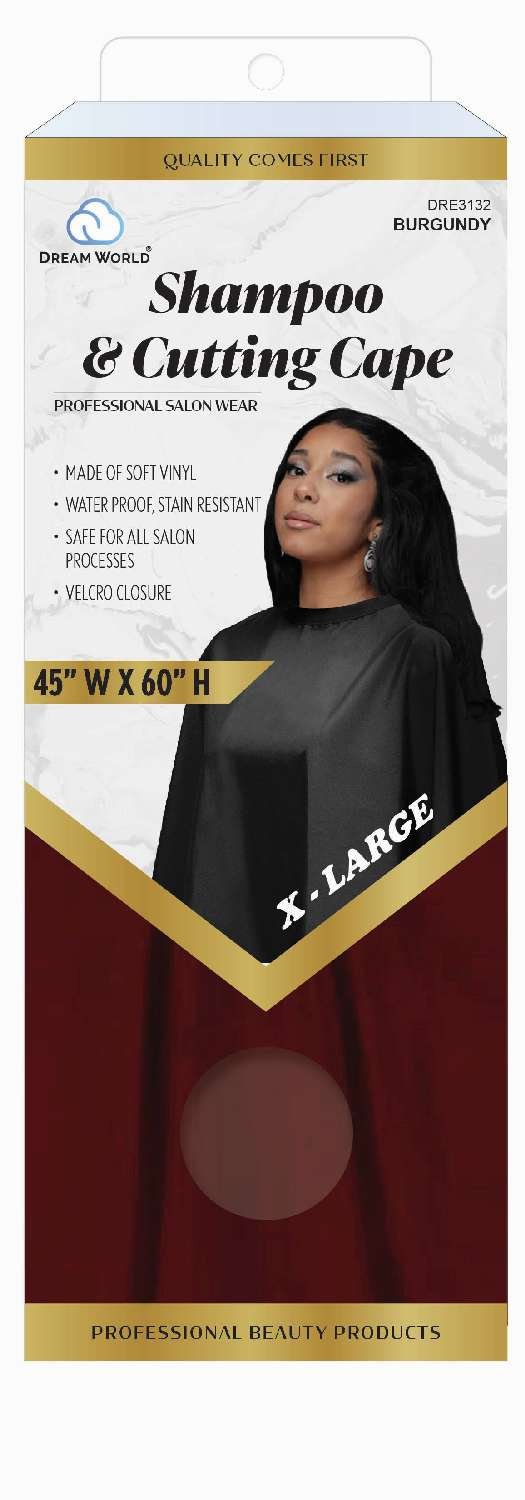 DREAM S/W-SHAMPOOandCUT CAPE BURGUNDY