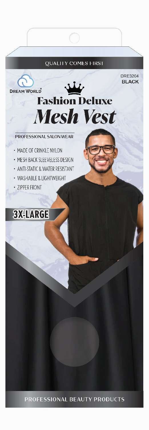 DREAM S/W-MESH VEST BLACK XXX-LG