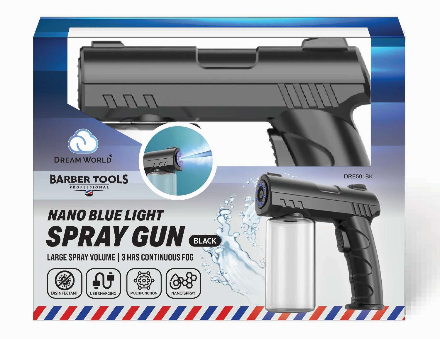 DREAM SPRAY GUN NANO BLUE LIGHT BLACK