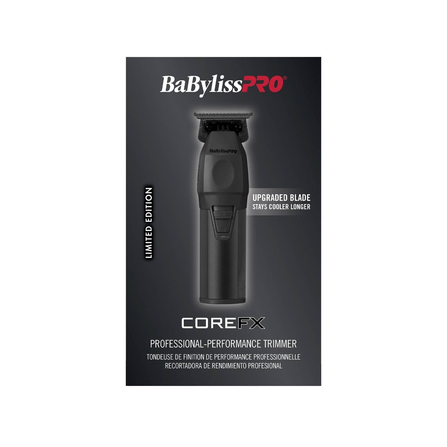 BABYLISS COREFX PERFOR TRIMMER BLK L/ED