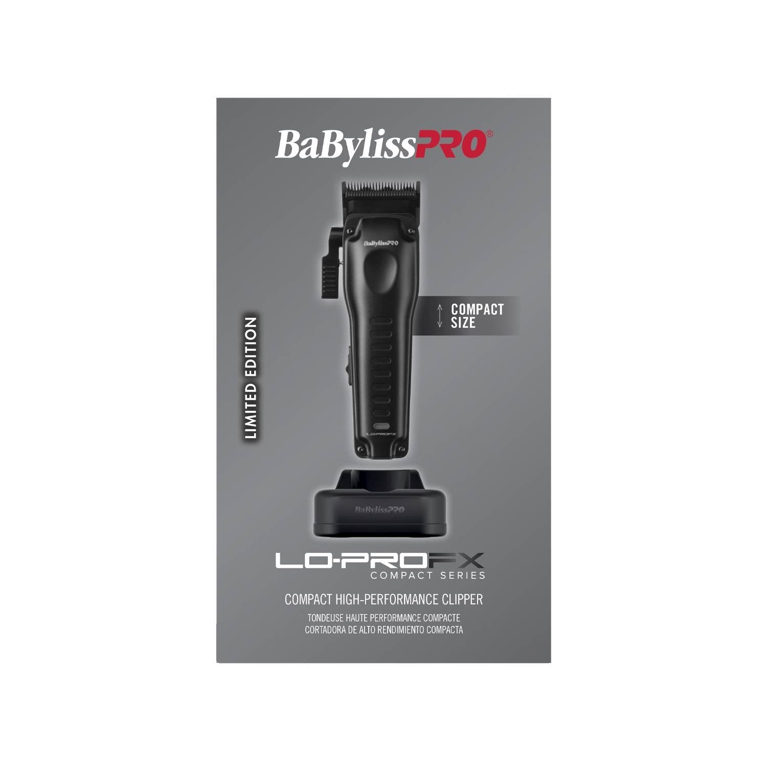 BABYLISS LO-PROFX COMPACT CLIPPER BLACK