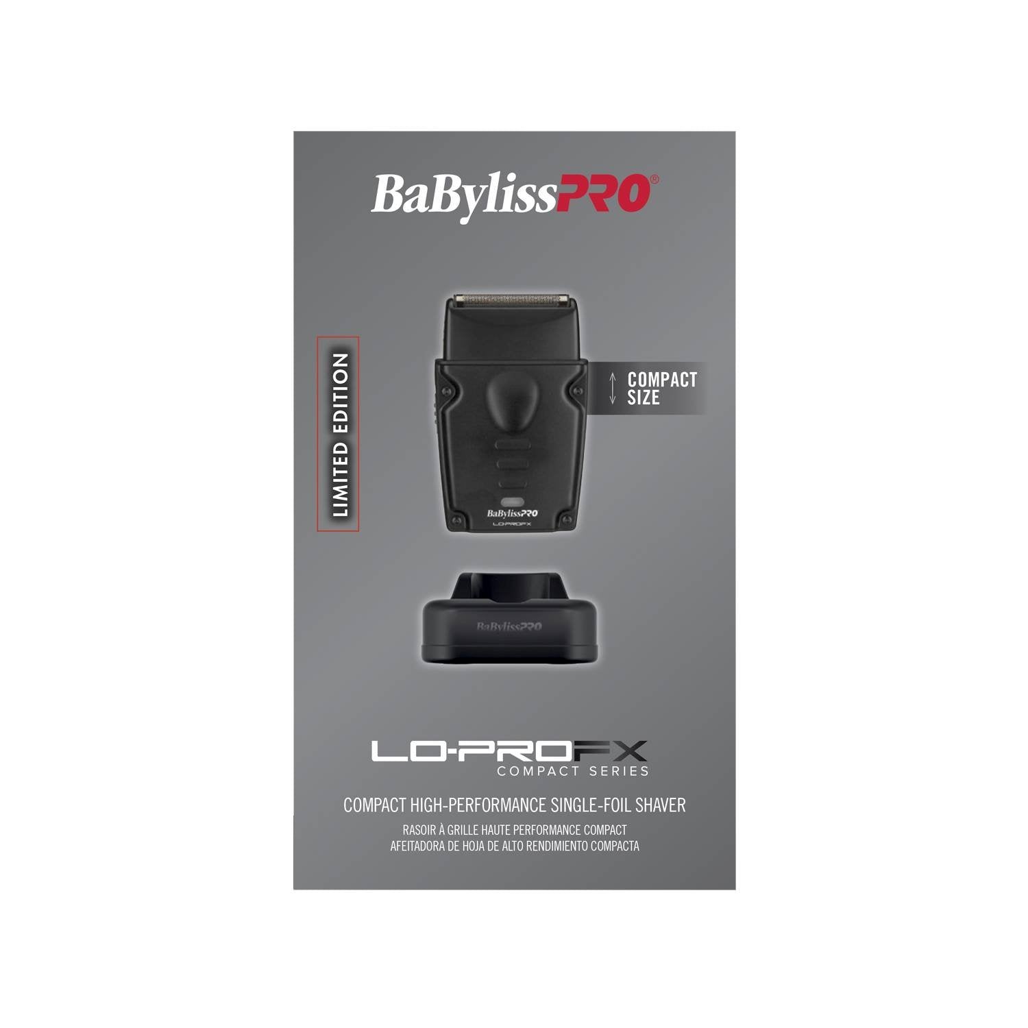 BABYLISS LO-PROFX COMPACT SHAVER BLACK