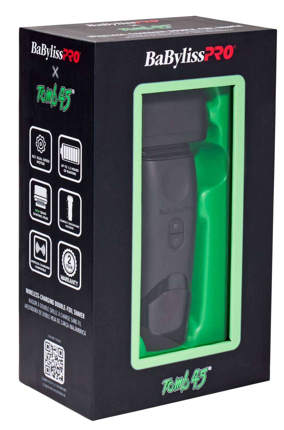 BABYLISS X TOMB45 SHAVER WIRELESS CHARG