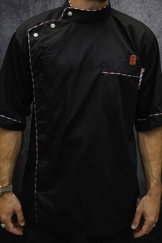 3GB GILLIES JACKET BARBERPOLE PIPE BLACK XXXL