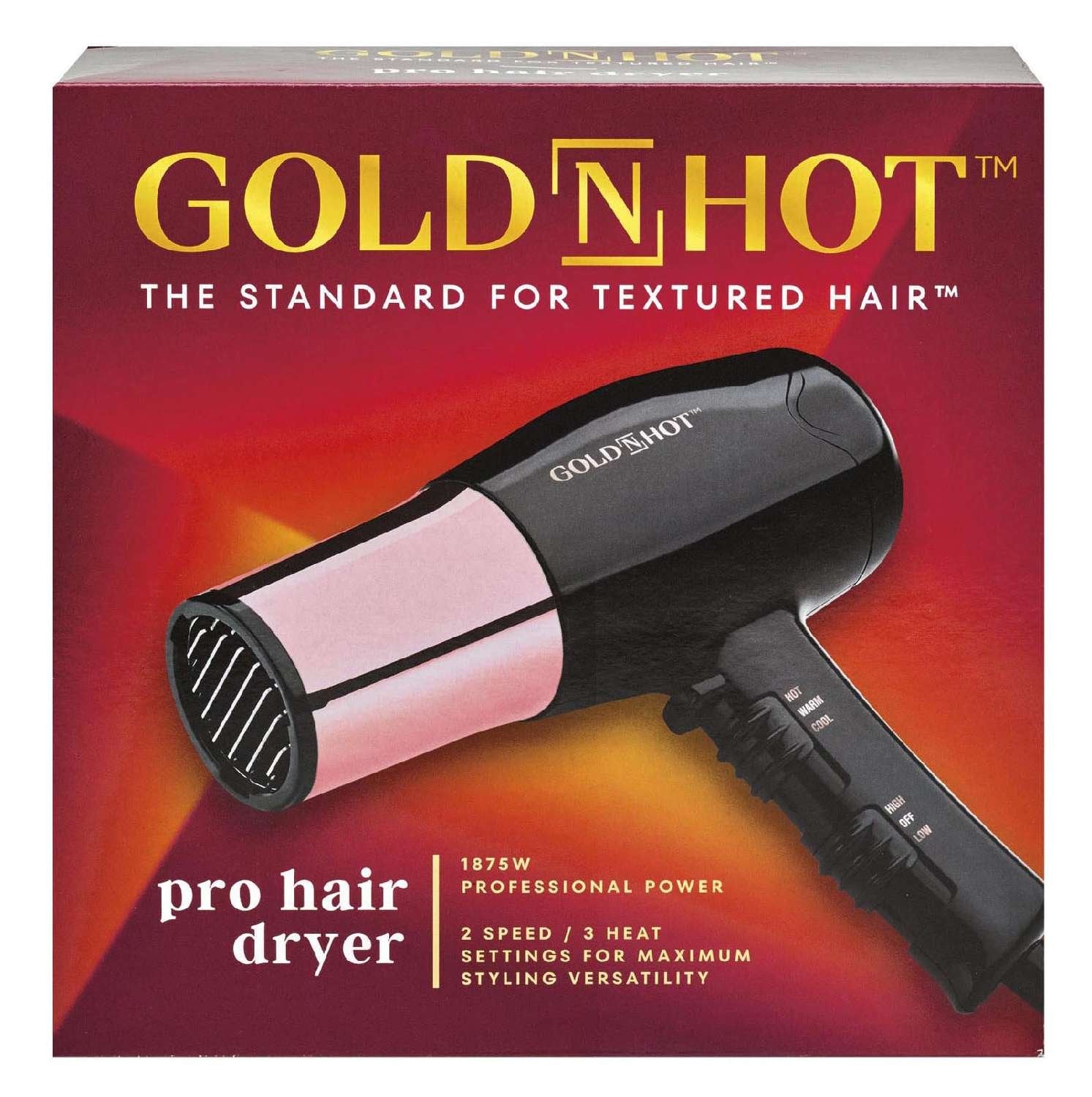 GOLD N HOT DRYER STYLER GOLD BARREL