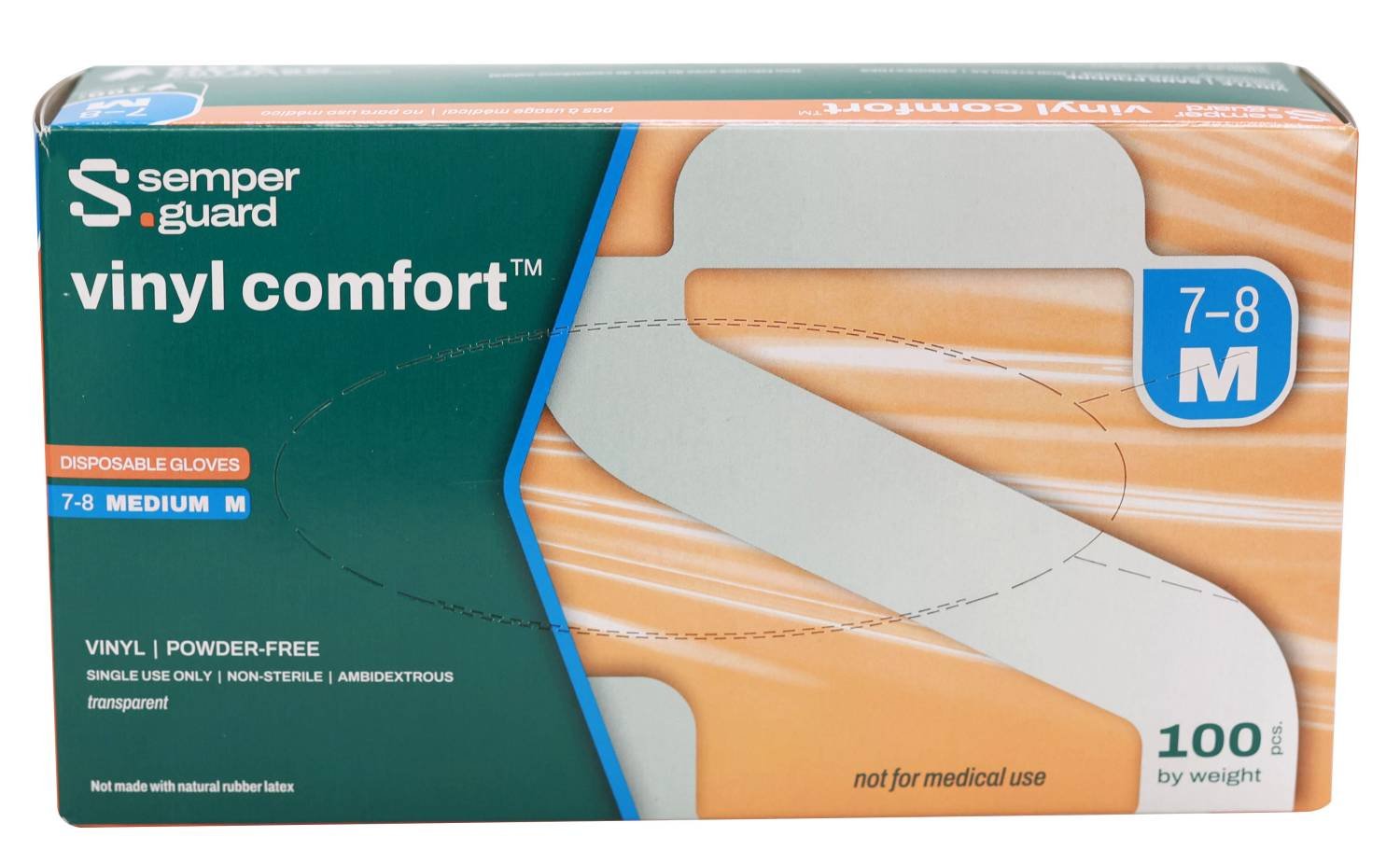 SEMPER VINYL P/FREE GLOVE [MEDIUM]