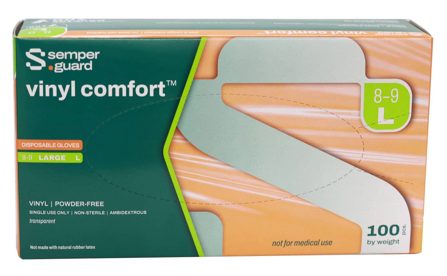 SEMPER VINYL P/FREE GLOVE [LARGE]