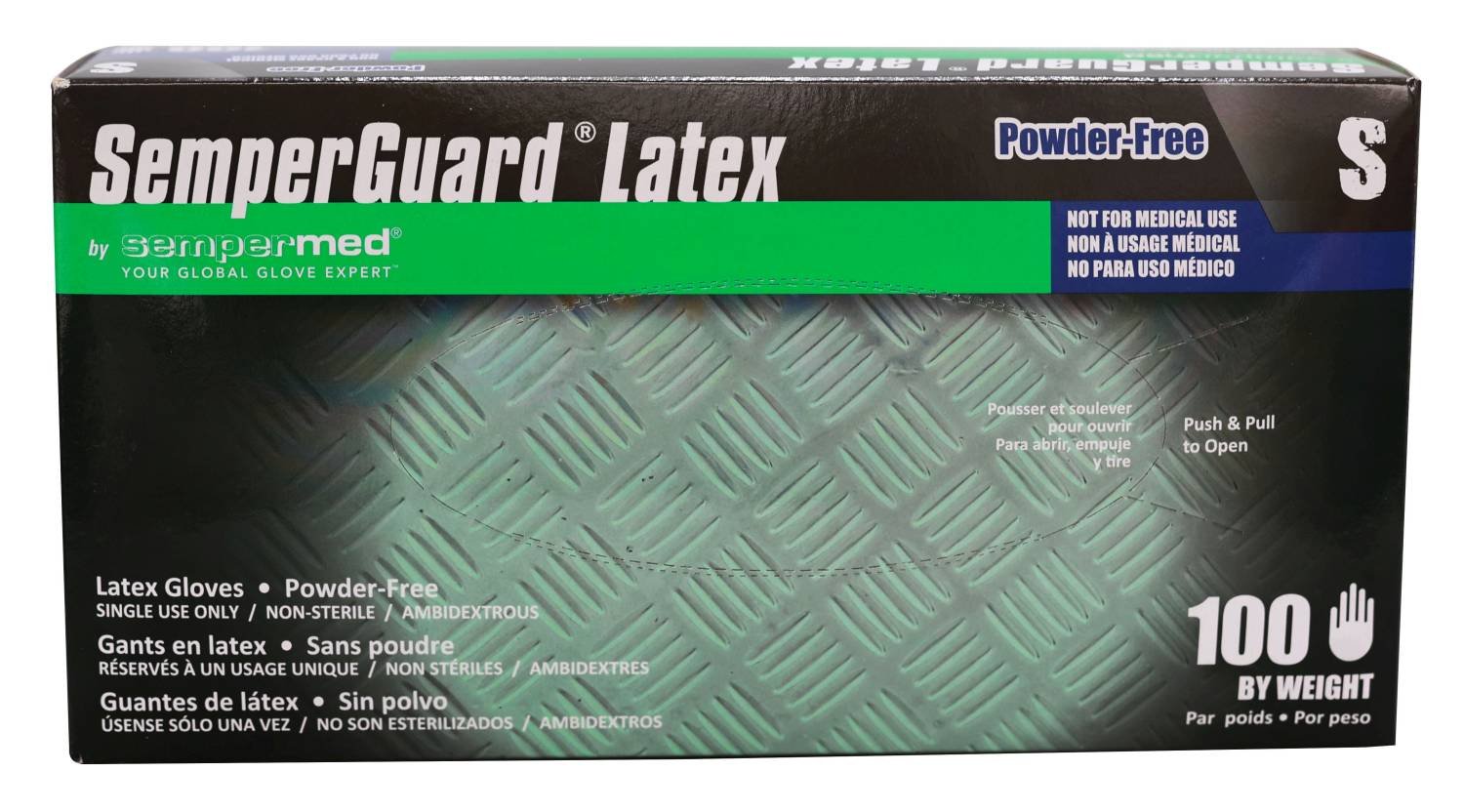 SEMPER LATEX P/FREE GLOVE [SMALL]
