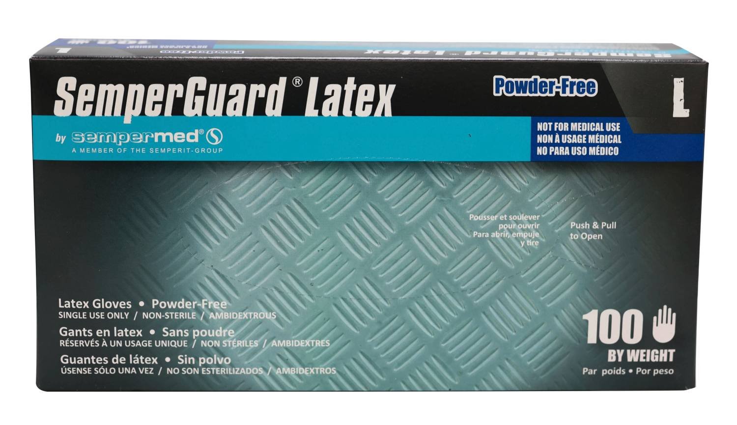 SEMPER LATEX P/FREE GLOVE [LARGE]