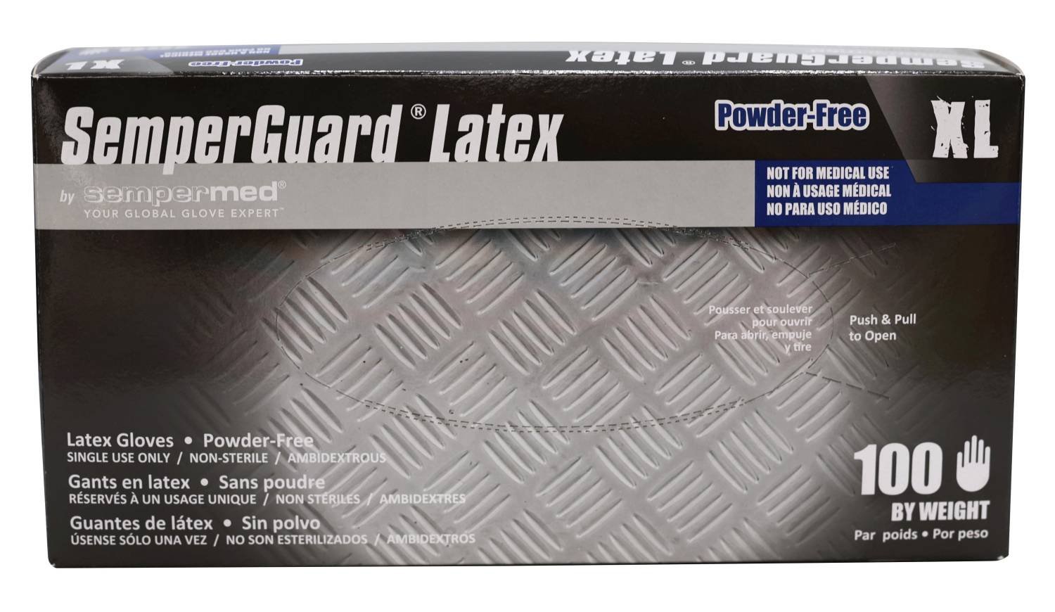 SEMPER LATEX P/FREE GLOVE [X-LARGE]