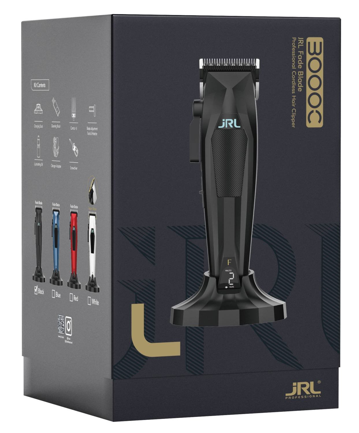 JRL CLIPPER 3000C MINI W/FADE BLADE BLACK
