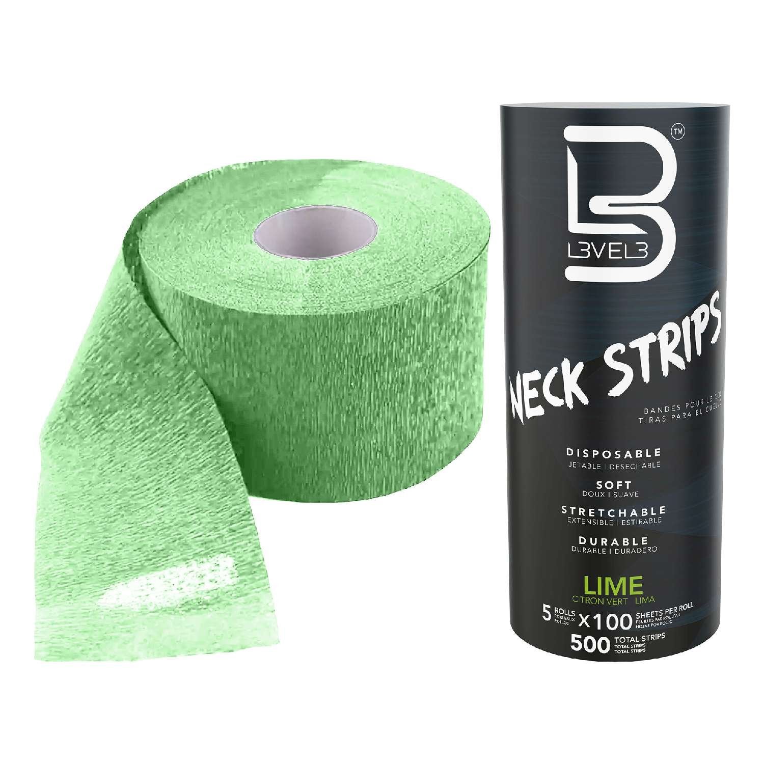 LEVEL3 5 ROLLS NECK PAPER [LIME]