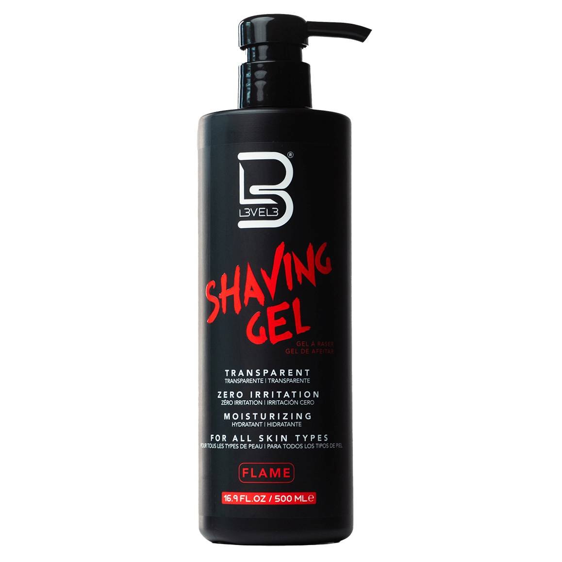 LEVEL3 SHAVING GEL [FLAME] 16.9 OZ
