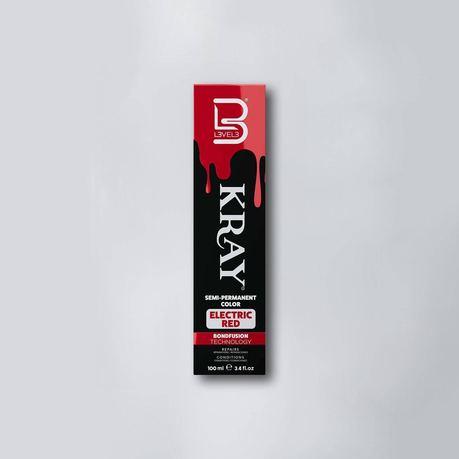 LEVEL3 KRAY SEMI PERM [ELECTRIC RED]