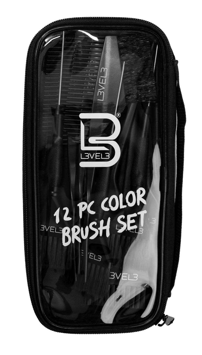 LEVEL3 12 PC COLOR BRUSH SET WITH BAG