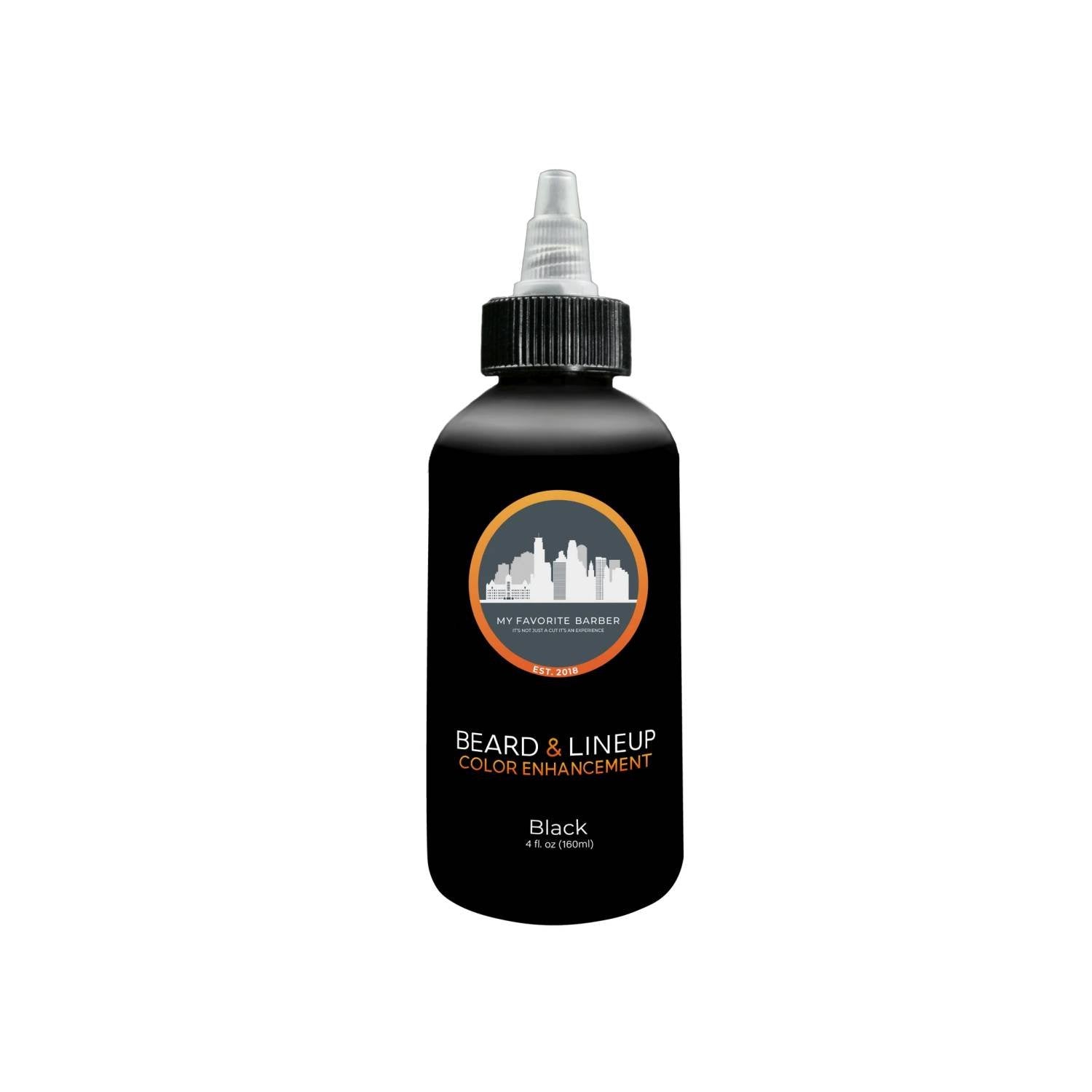 MFB BEARD & LINEUP COLOR BLACK 4 OZ