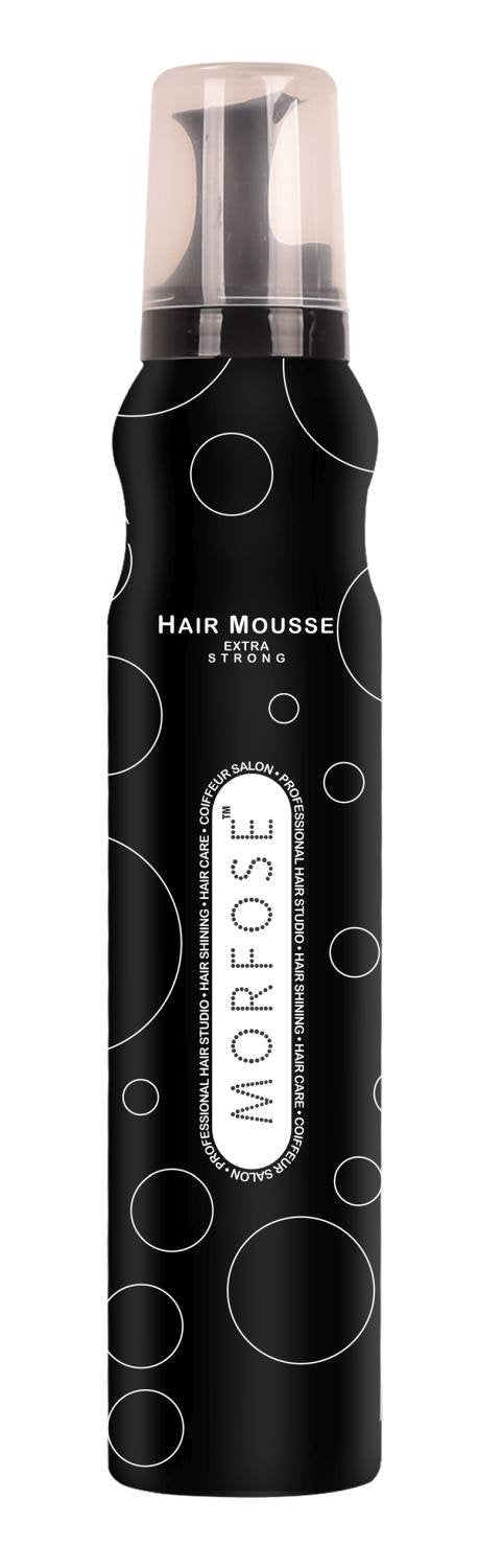 MORFOSE HAIR MOUSSE EXTRA STRONG BLACK
