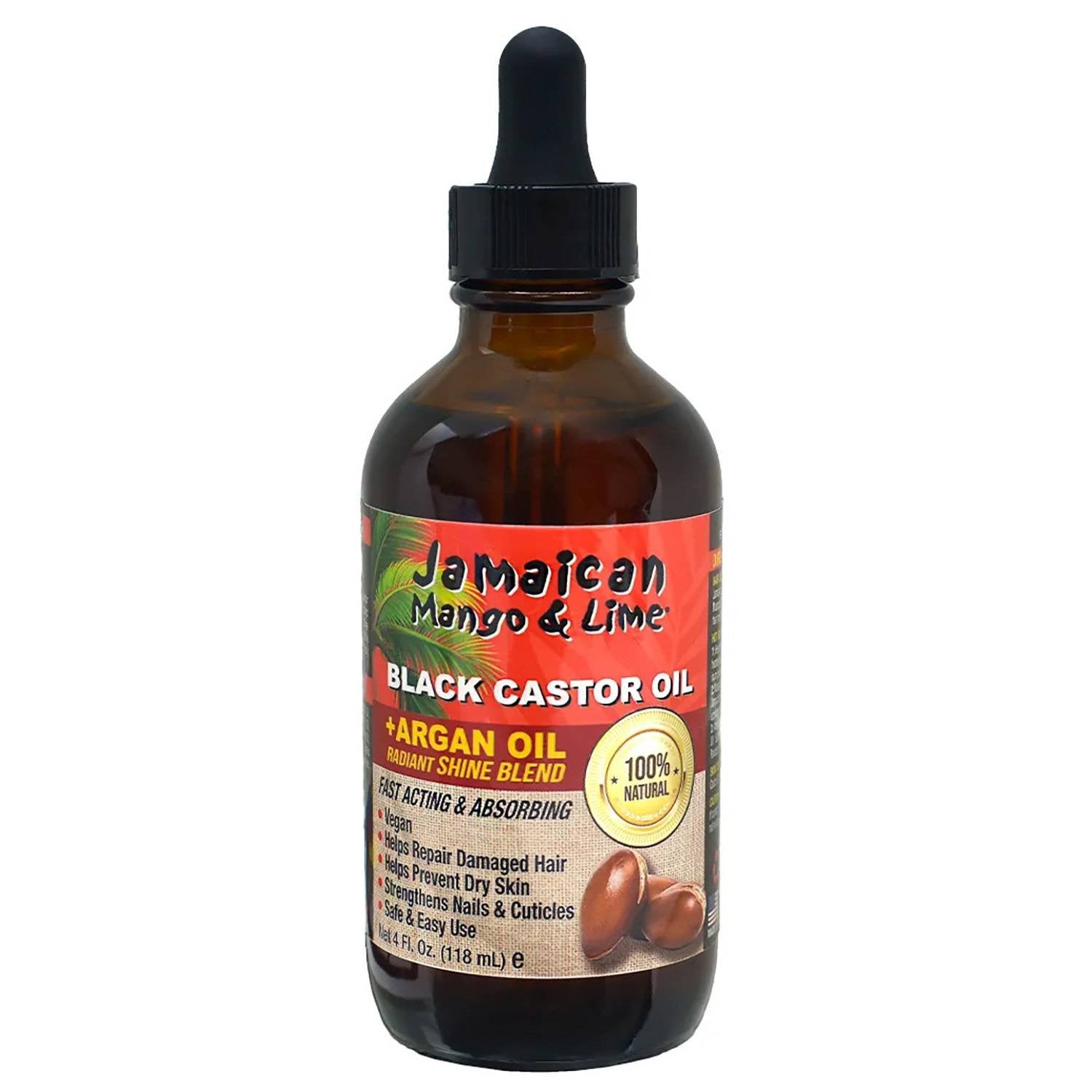 JML BLACK CASTOR OIL ARGAN 4 OZ