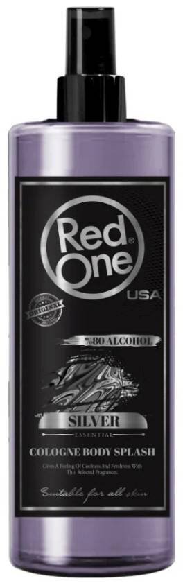 RED ONE COLOGNE BODY SPLASH SILVER