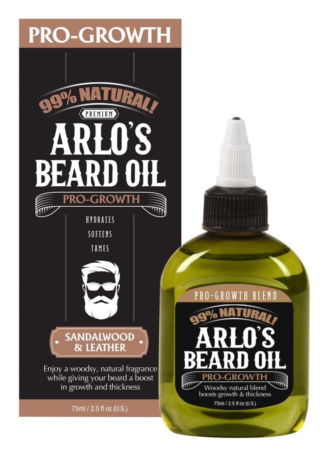 ARLO'S BEARD OIL SANDALWOOD/LEATHER