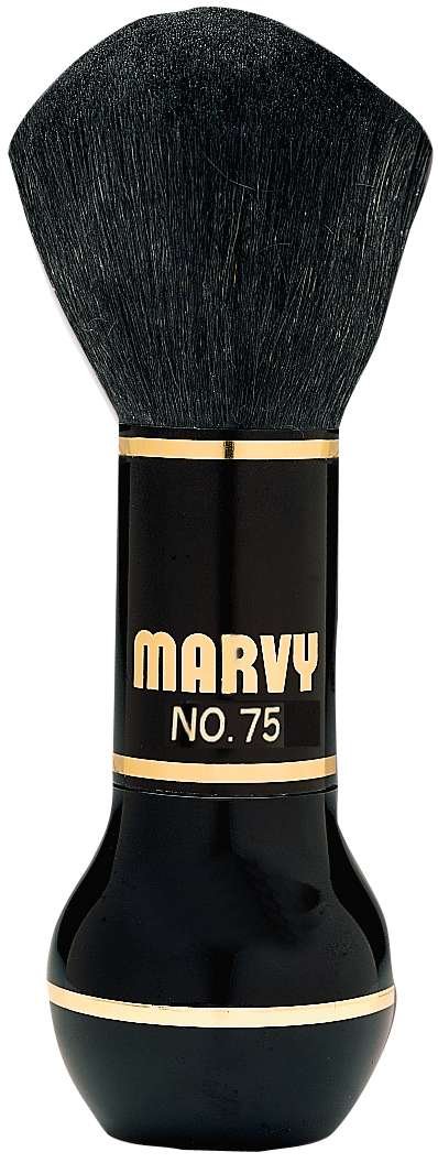 MARVY NECK DUSTER BLACK GOAT